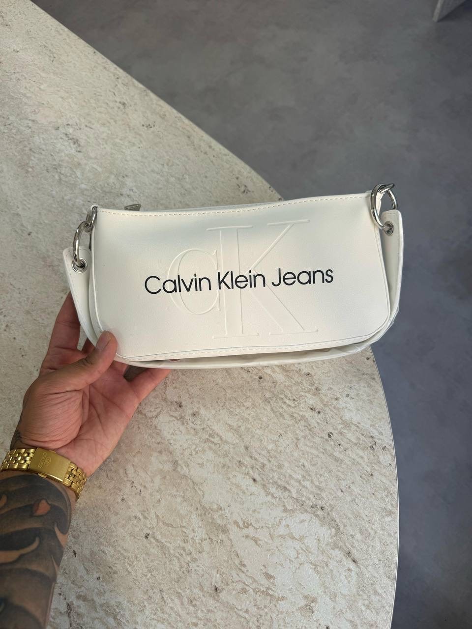 Ck Beyaz Çanta