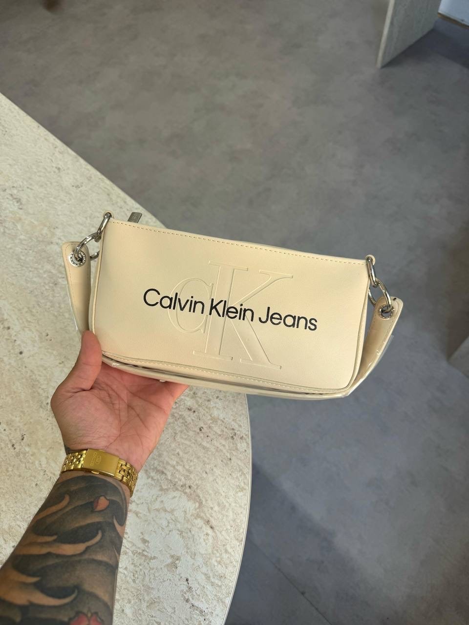 Ck Krem Çanta